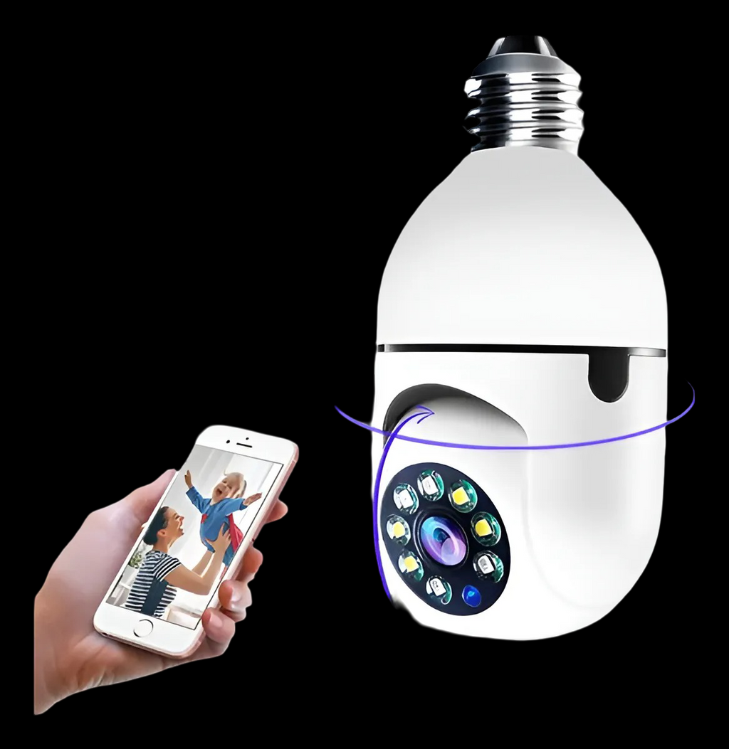 Cámara de vigilancia con bombilla